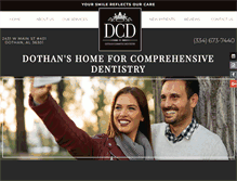 Tablet Screenshot of dothancosmeticdentistry.com
